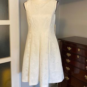 Eliza J white Eyelet Dress